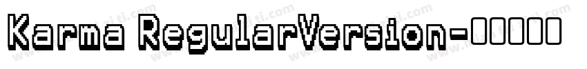 Karma RegularVersion字体转换